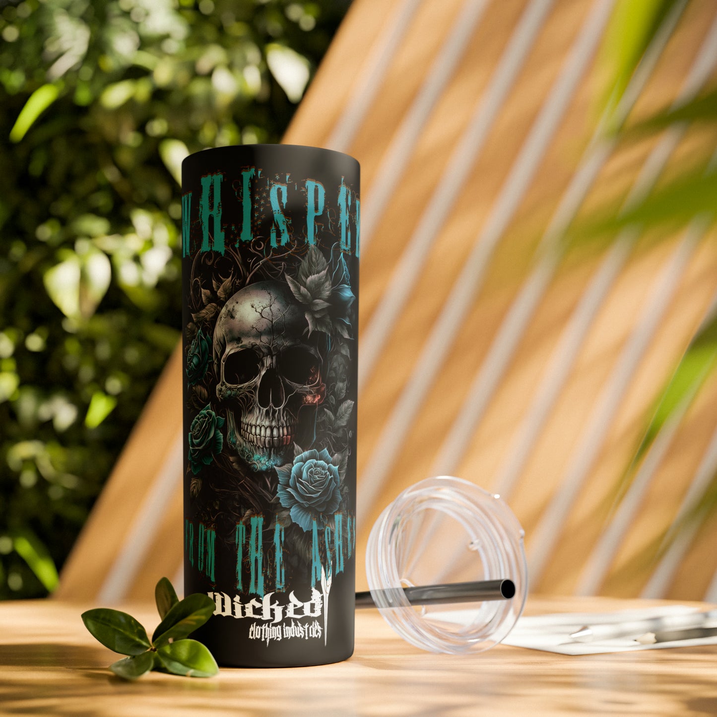 Whisper From The Ashes WCI / Skinny Tumbler with Straw, 20oz