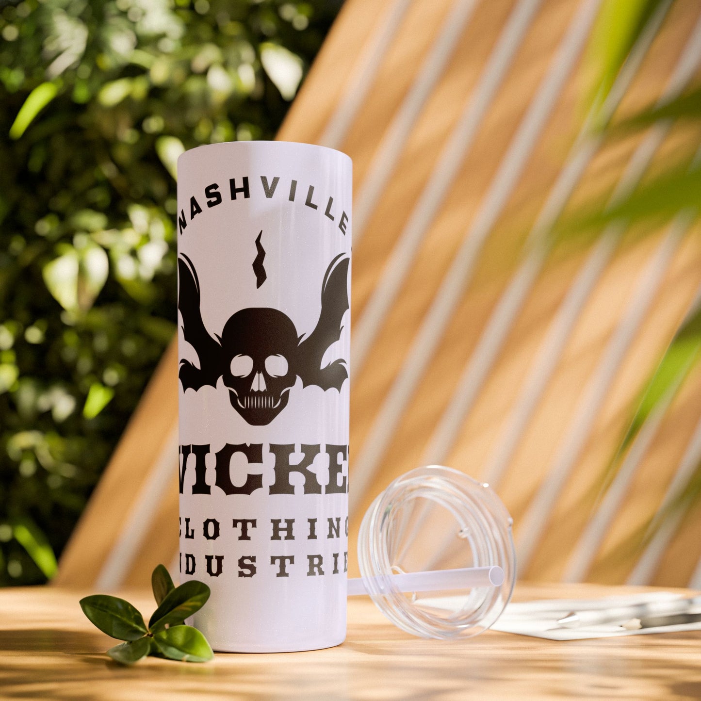 Wicked Nashville /Mint ( Shown)/ Skinny Tumbler with Straw, 20oz