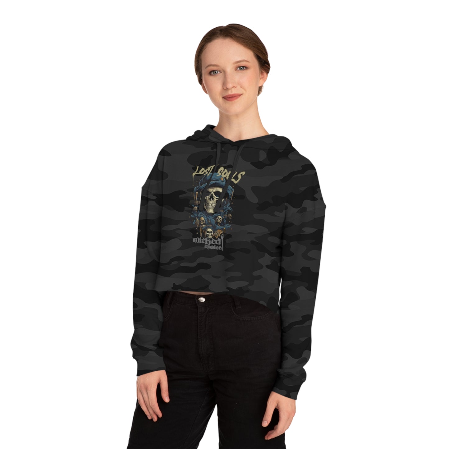 Lost Souls 1/ Cropped Hoodie