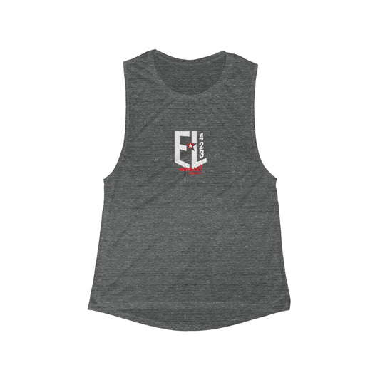 EL423 Electric 3D/ Flowy Scoop Muscle Tank