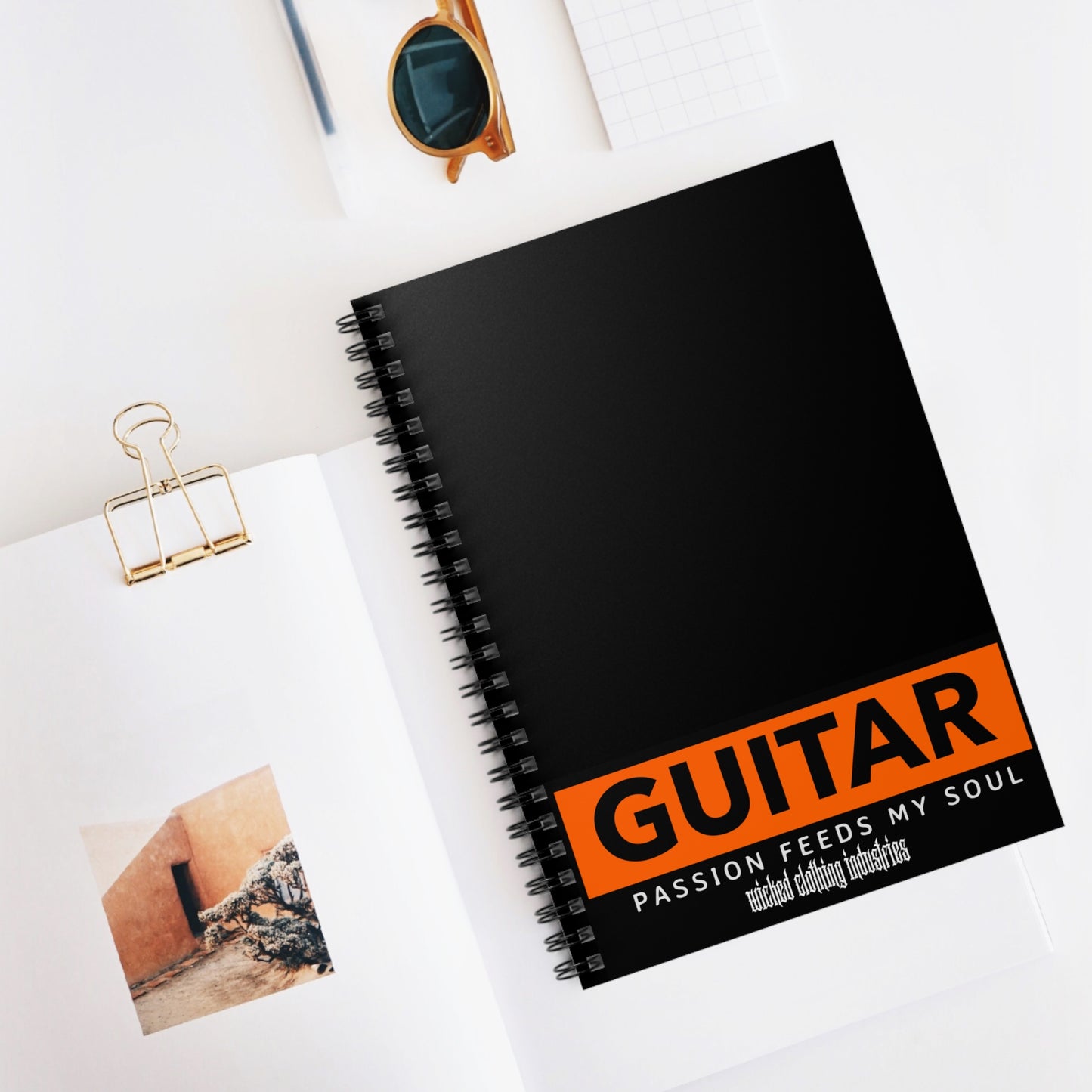 Guitar /Orange /Passion Feeds My Soul/ Ruled Line