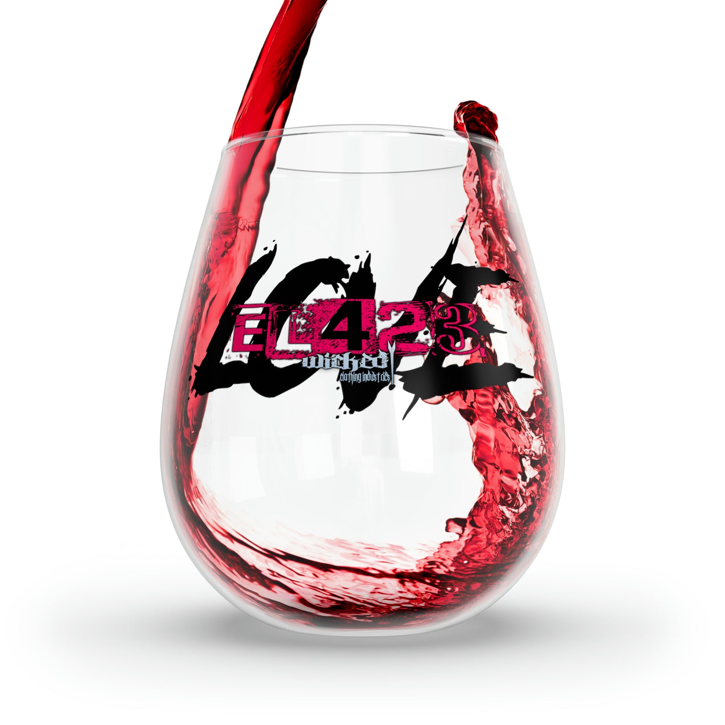 EL423 Gypsy Love Stemless Wine Glass, 11.75oz