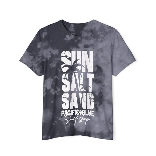 / Sun, Salt & Sand /White/Pacific Blue Surf Shop/Women's Baby Tee