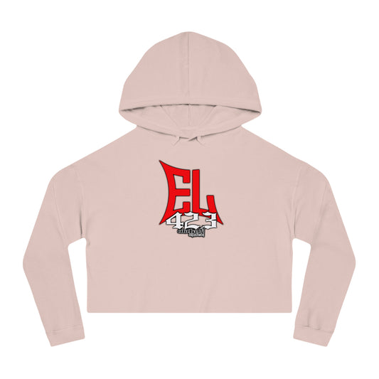 EL423 Red Bold/ Cropped Hoodie