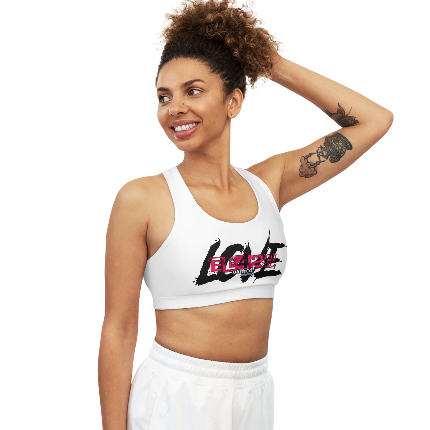 EL423'S Gypsy Love Spell /White Seamless Sports Bra