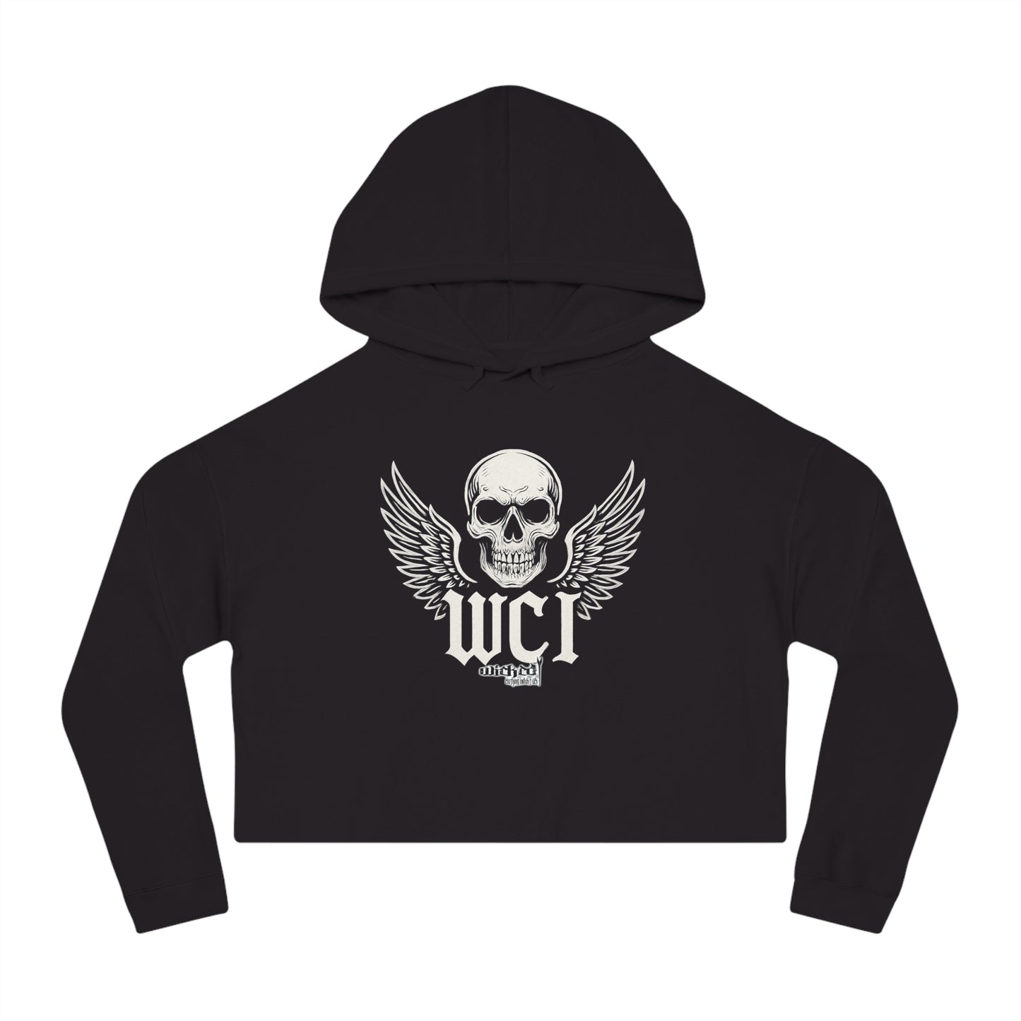 WCI Skull of Love/Women’s Cropped Hooded Sweatshirt