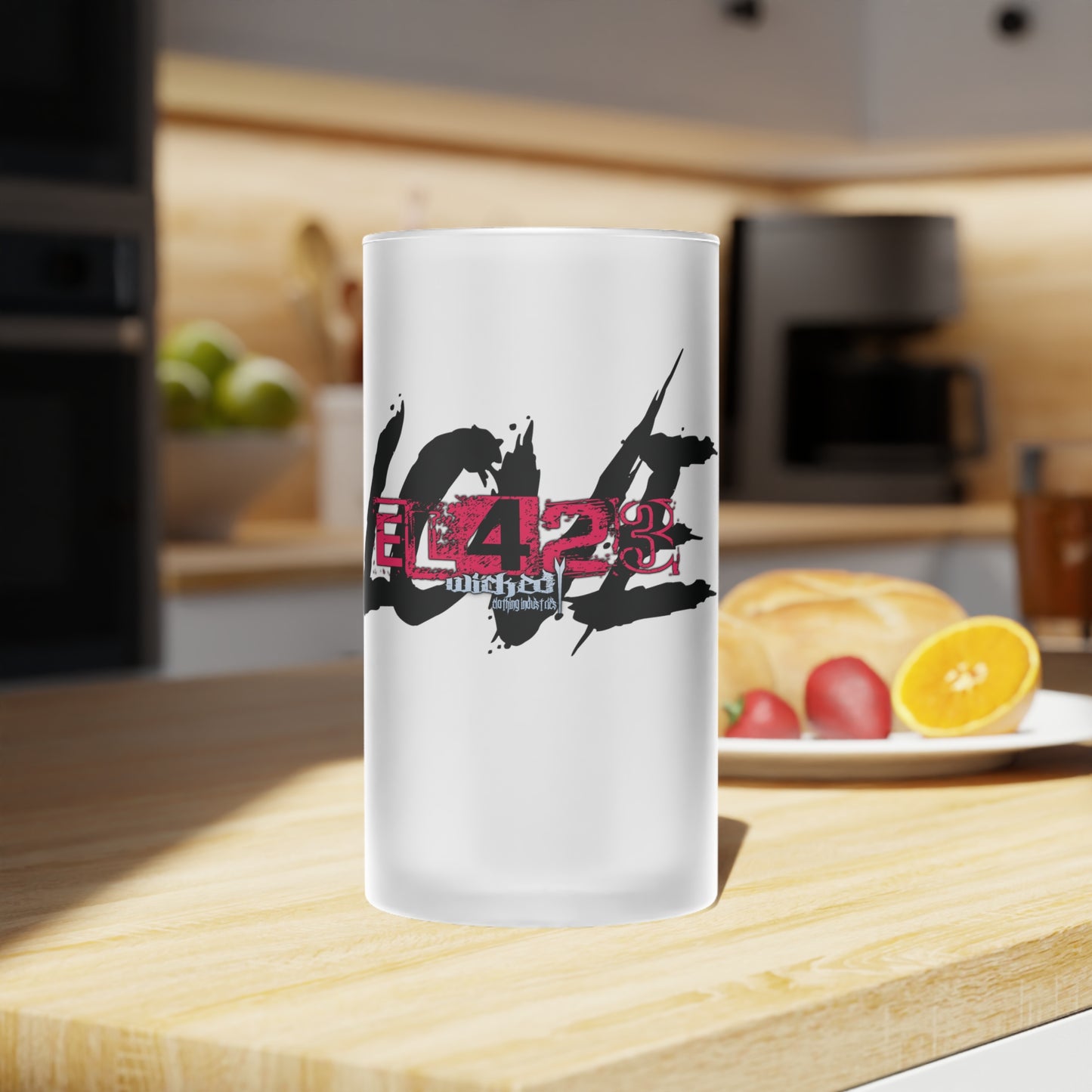 EL423 Gypsy Love Frosted Glass Beer Mug