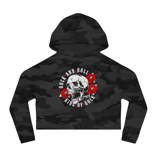 King of Rock/ Cropped Hoodie