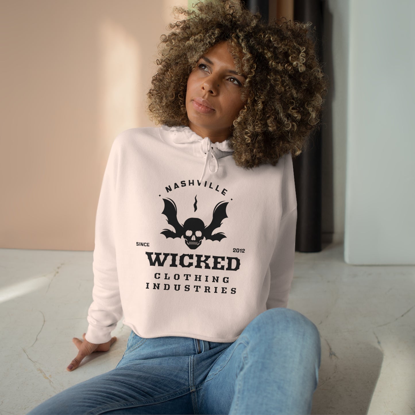 Wicked Bat Nashville /Crop Hoodie