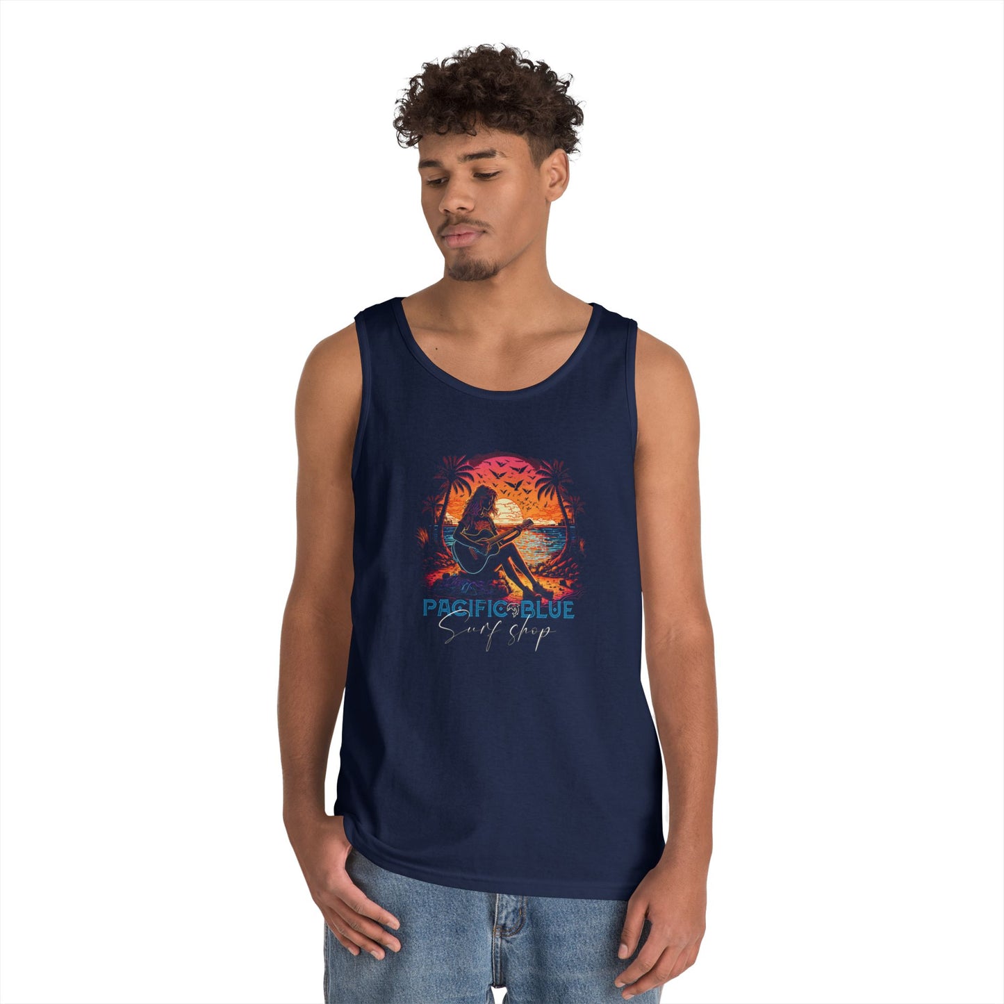 Guitar Girl /Pacific Blue Surf Shop / WCI Tank Top
