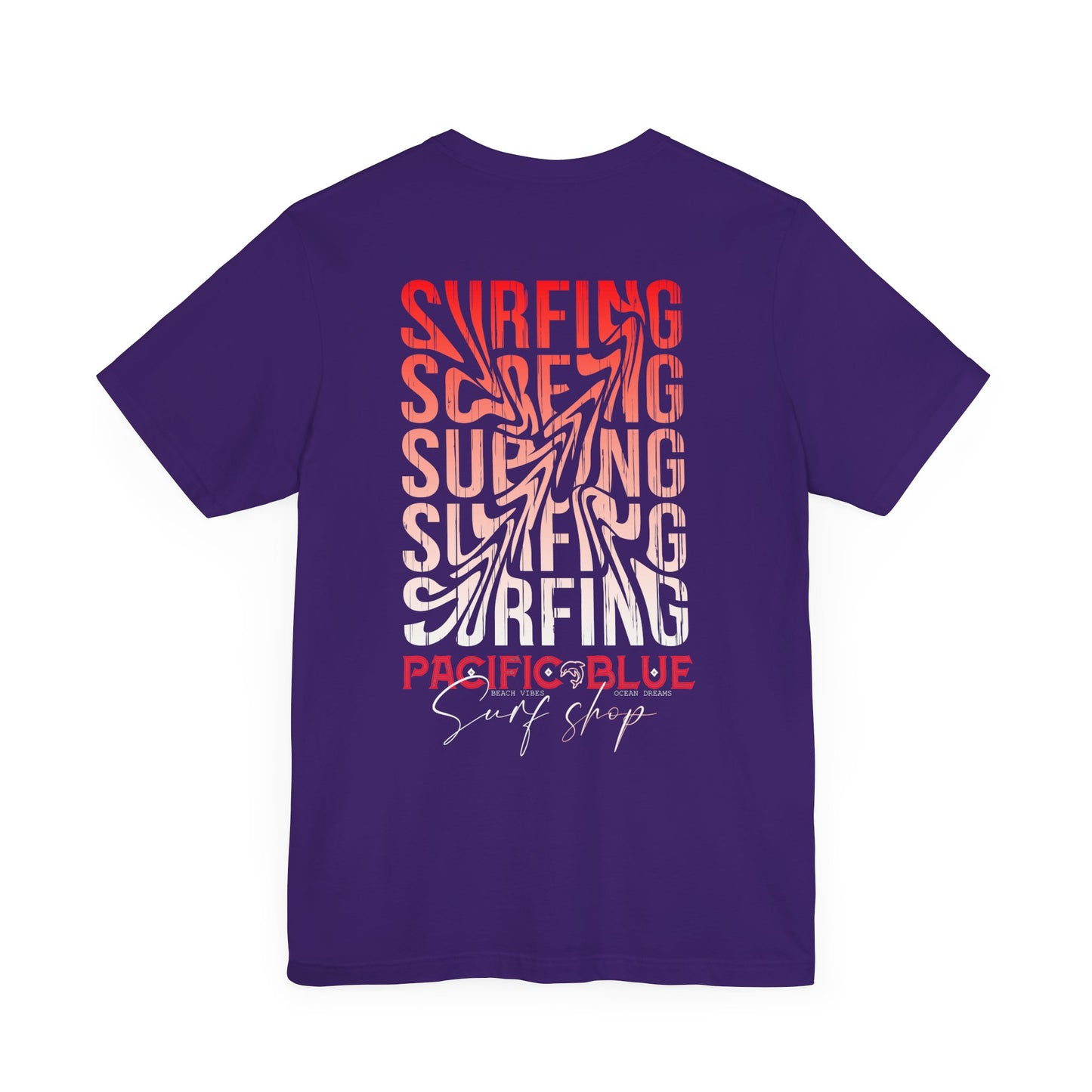 Pacific Blue Surf Shop Red/White Surf 2 /WCI Short Sleeve Tee