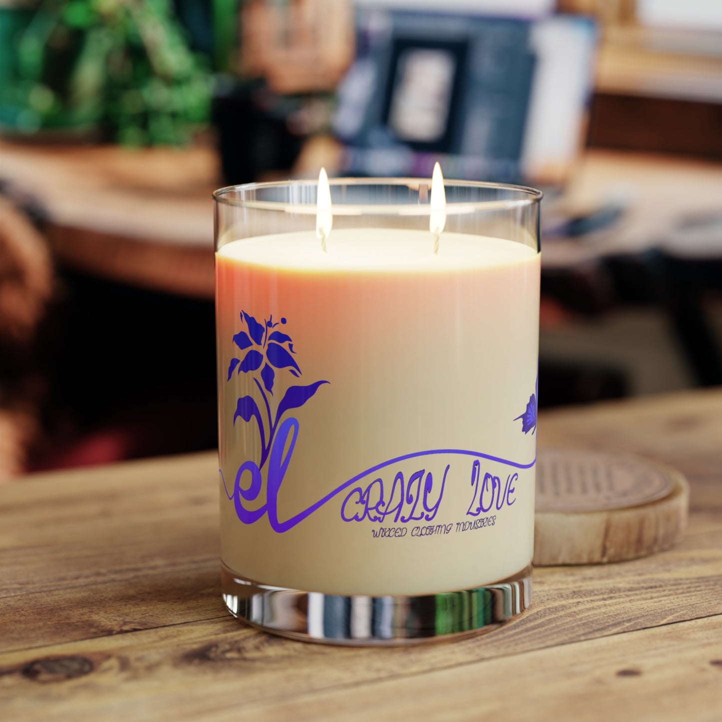 EL423 Crazy Love Ocean /on Glass /Scented Candle