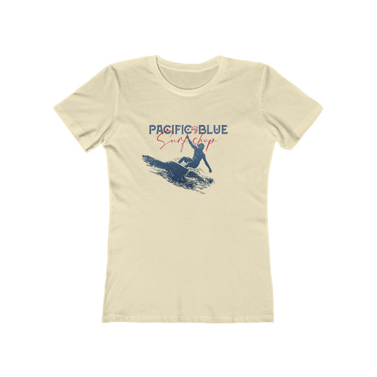 Ocean Breeze/Pacific Blue Surf Shop/ White Tee Shirt