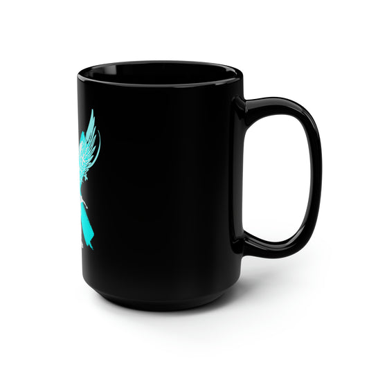 Extreme 1 Teal /Black Mug, 15oz