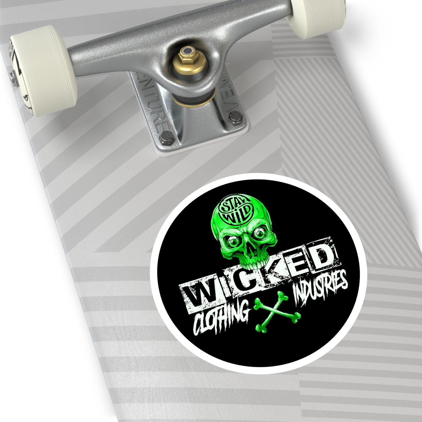 Stay Wild Neon Green WCI Stickers, Indoor\Outdoor