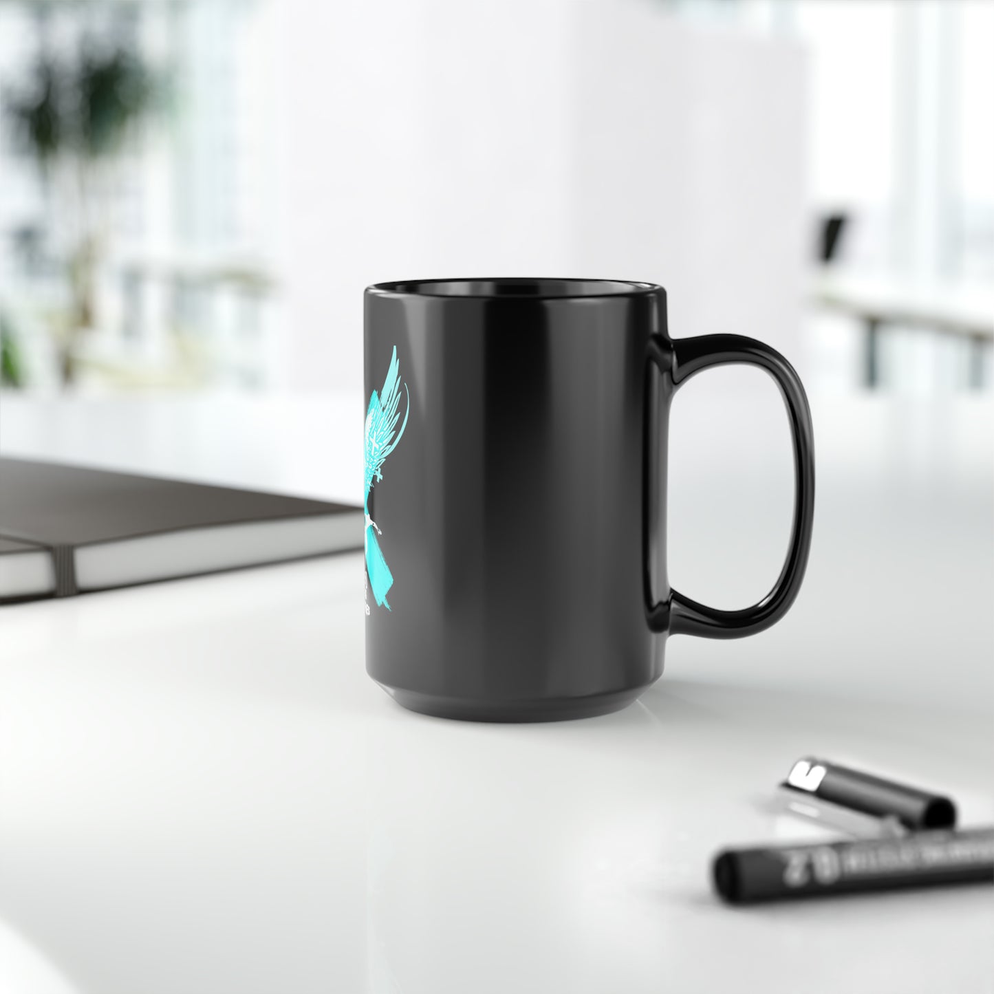 Extreme 1 Teal /Black Mug, 15oz