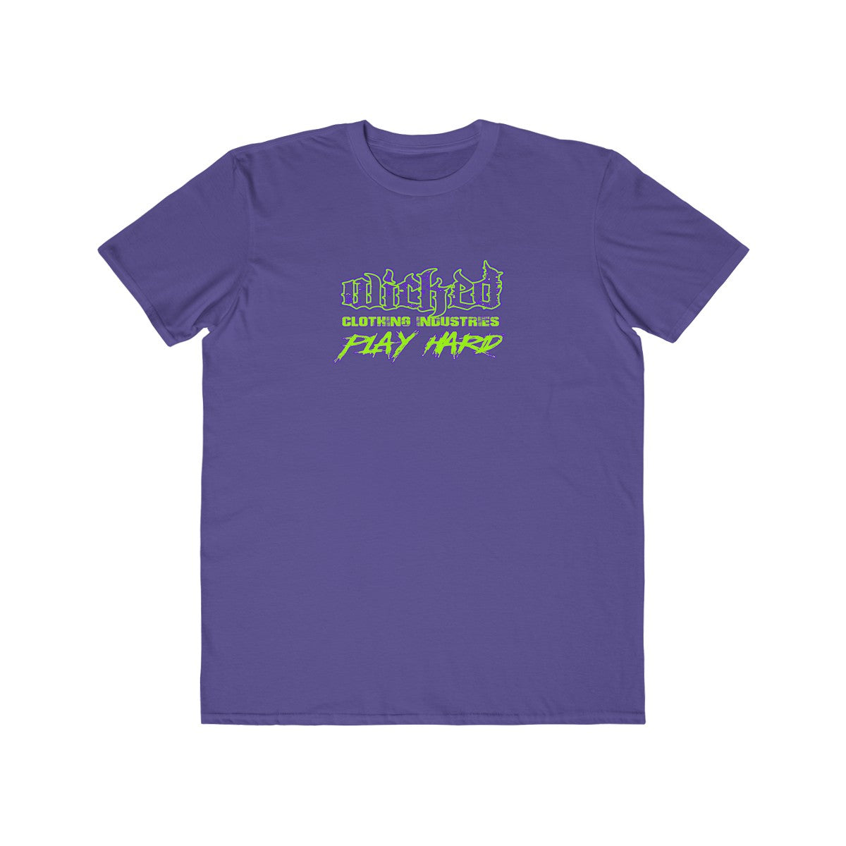 Play Hard/Neon Green, Purple/ Tee Shirt