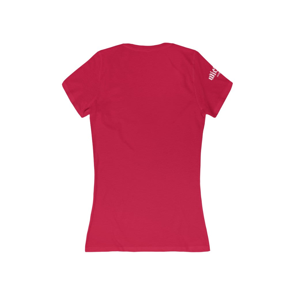 Rock and Roll /Women's Short Sleeve Deep V-Neck Tee Shirt