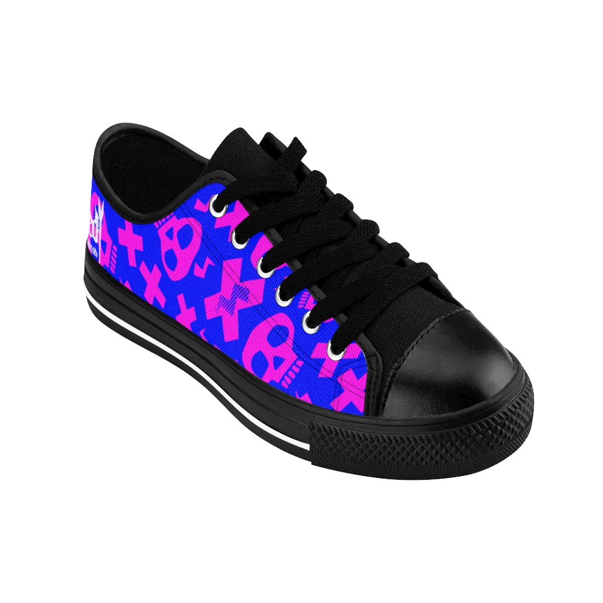 Crazy Skulls II/Pink and Blue/ Women's Sneakers