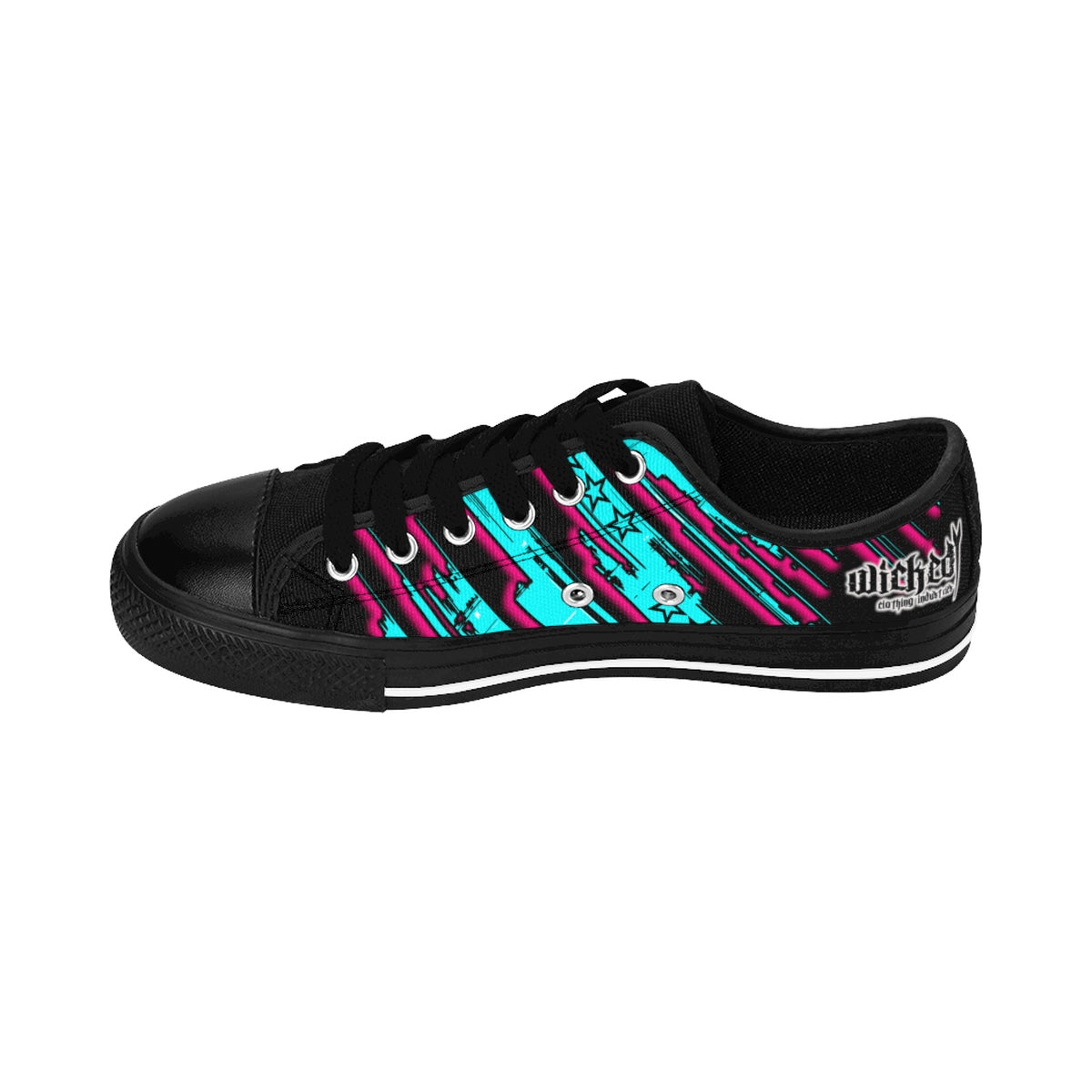 The Edge of Insanity / Teal/ Pink Black/ Women's Sneakers