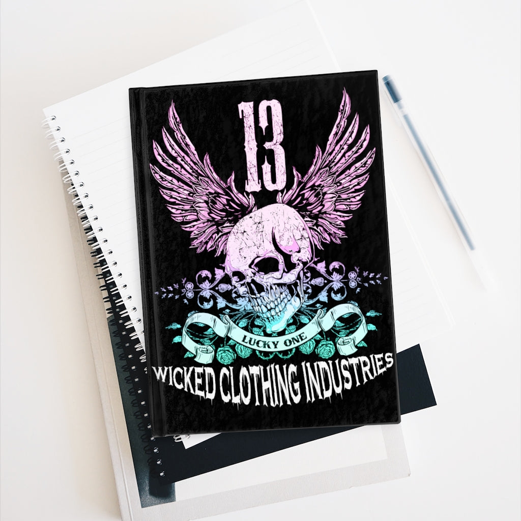 13 Lucky Day/ Teal Rose/ Black/Journal