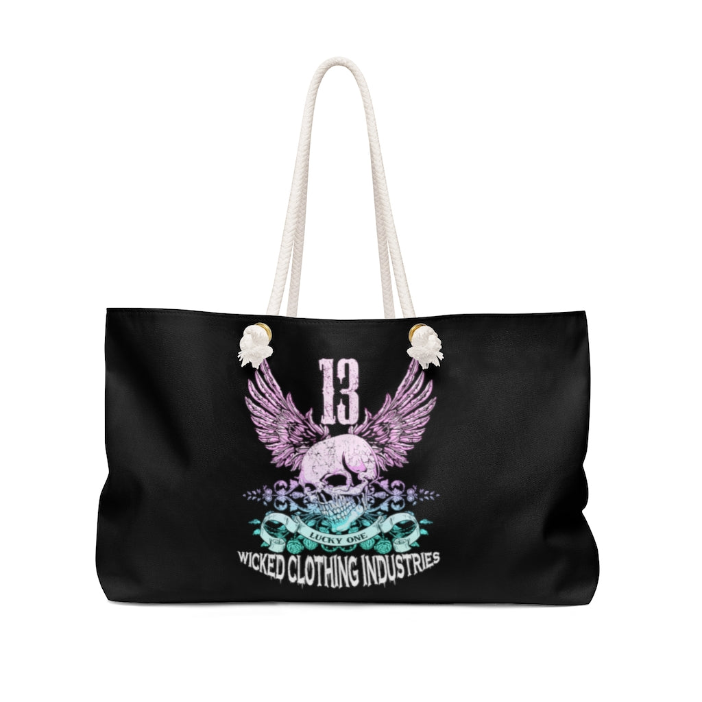 13 lucky Day/Teal Rose/Weekender Bag