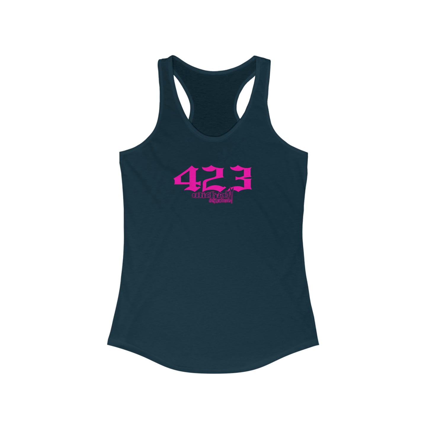423 Hot Pink /Racerback Tank Top