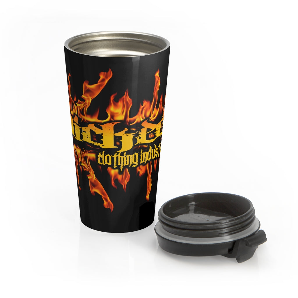 Wicked Flamed /Stainless Steel Travel Mug