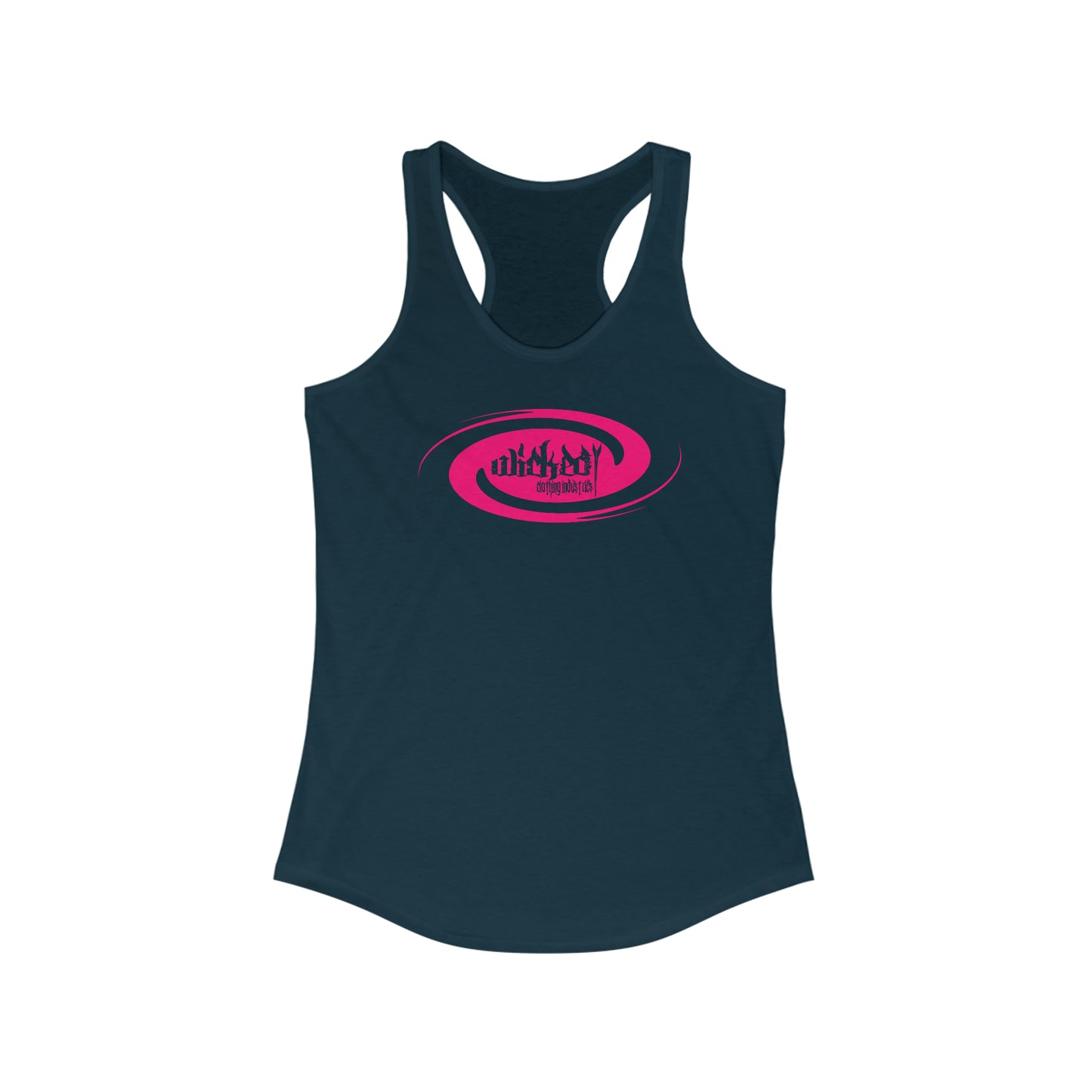 Wicked Storm/ Hot Pink/ Racerback Tank Top