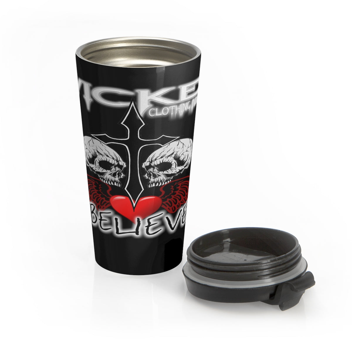 Stainless Steel Travel Mug BELIEVE