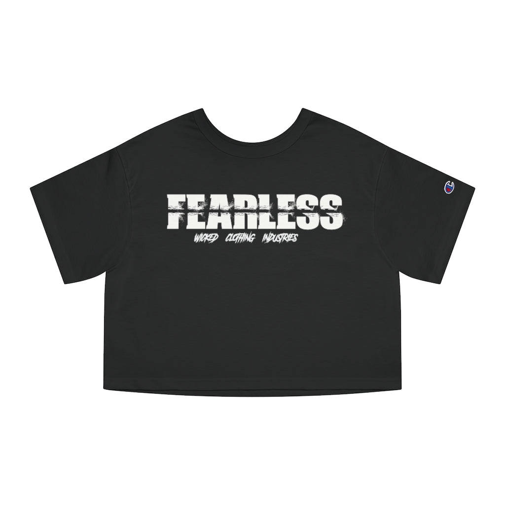 Fearless /White/Crop Top