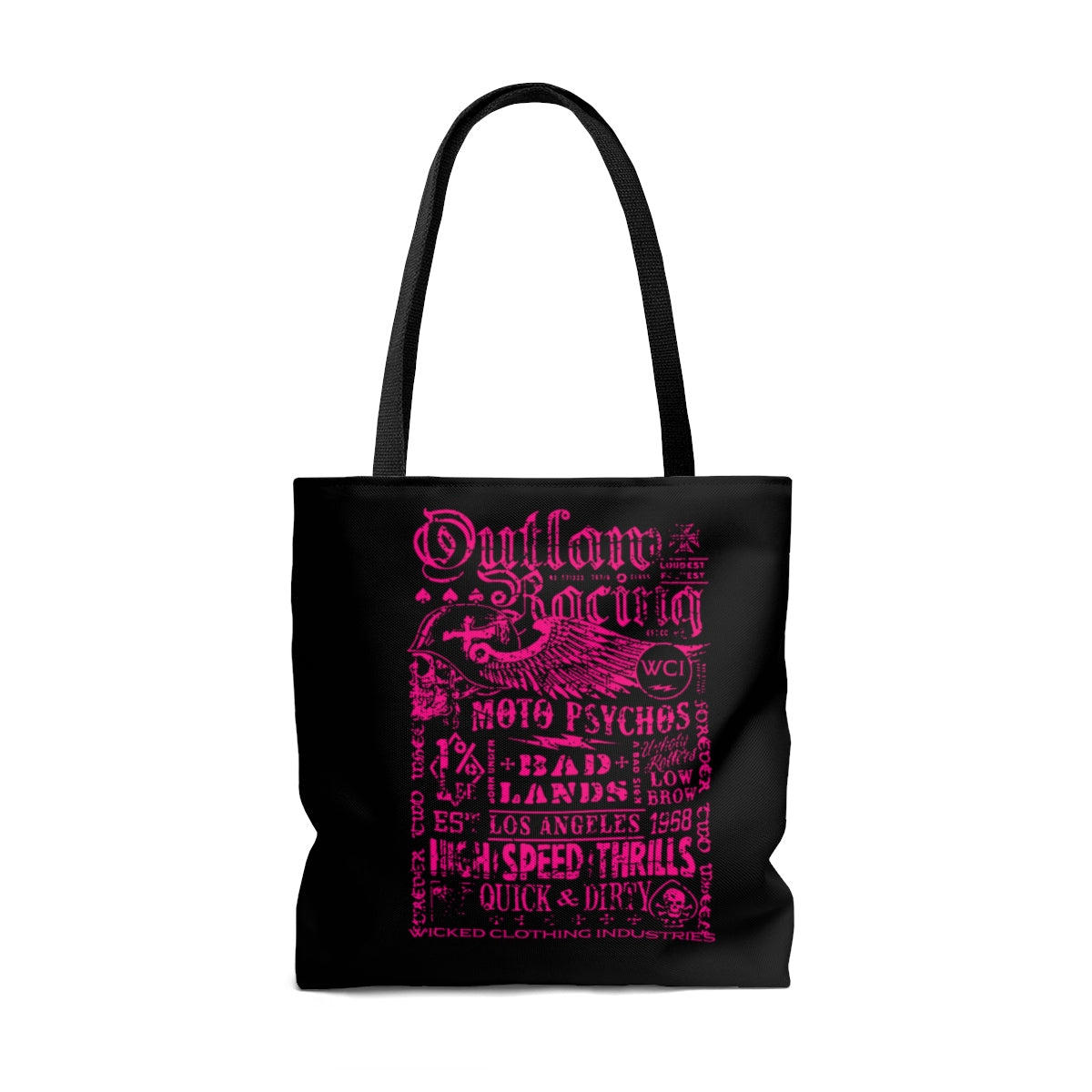 Outlaw Racing Faded Pink Tote Bag