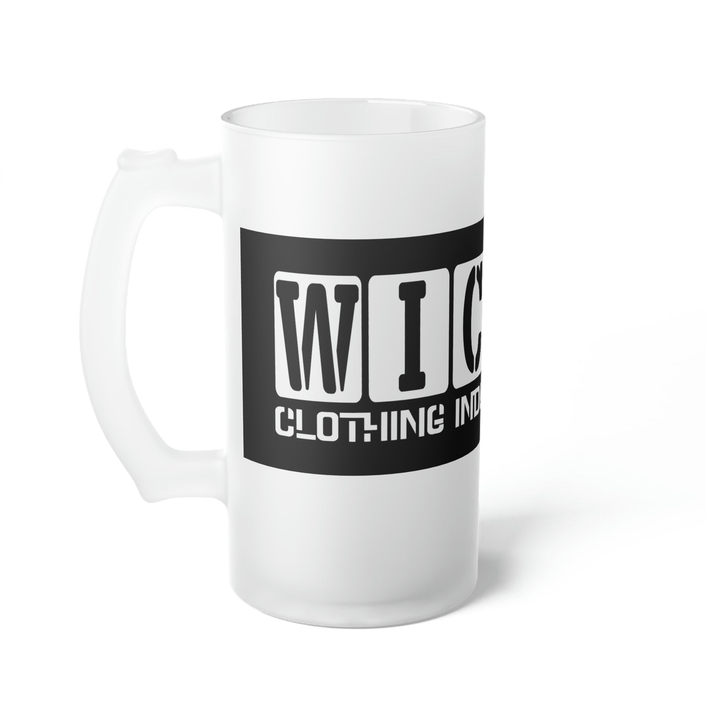 Wicked ELMV423702 Frosted Glass Beer Mug