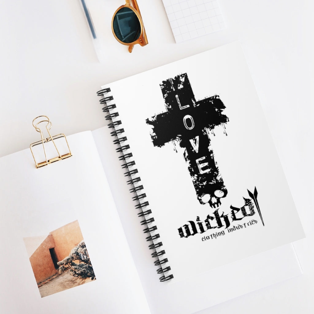 LOVE//Spiral Notebook - Ruled Line