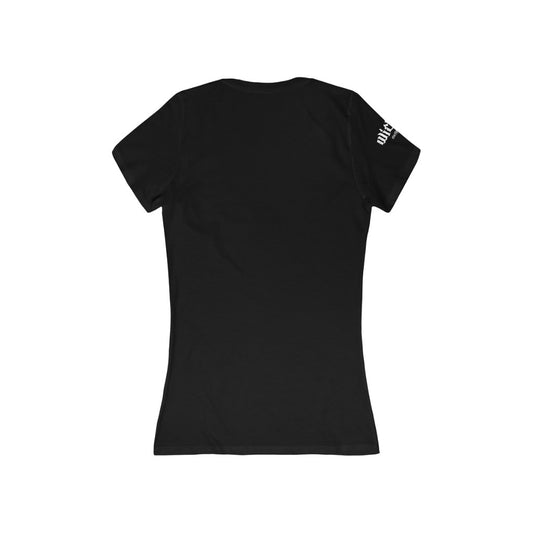 Rock and Roll /Women's Short Sleeve Deep V-Neck Tee Shirt
