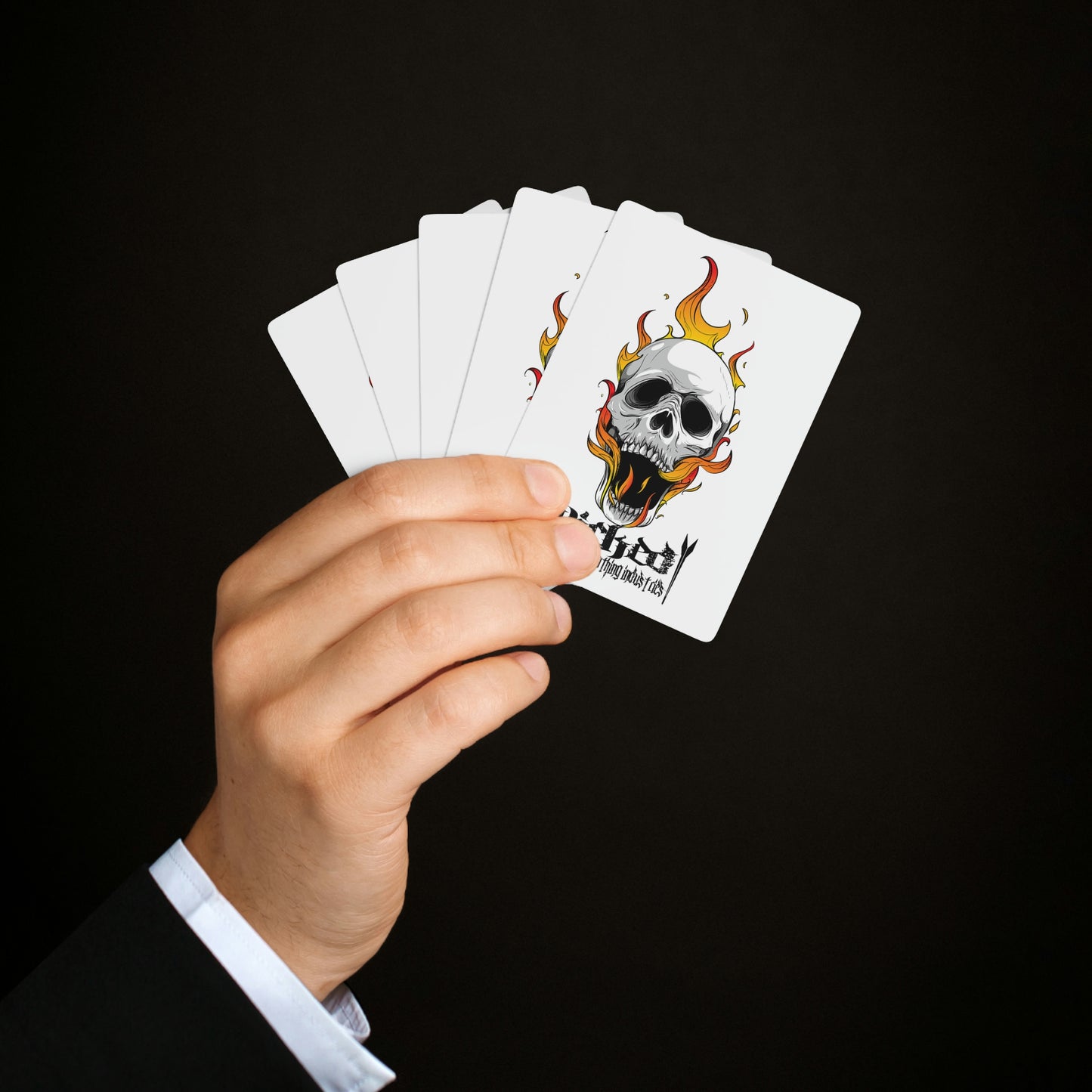 Wicked Skull Poker Cards