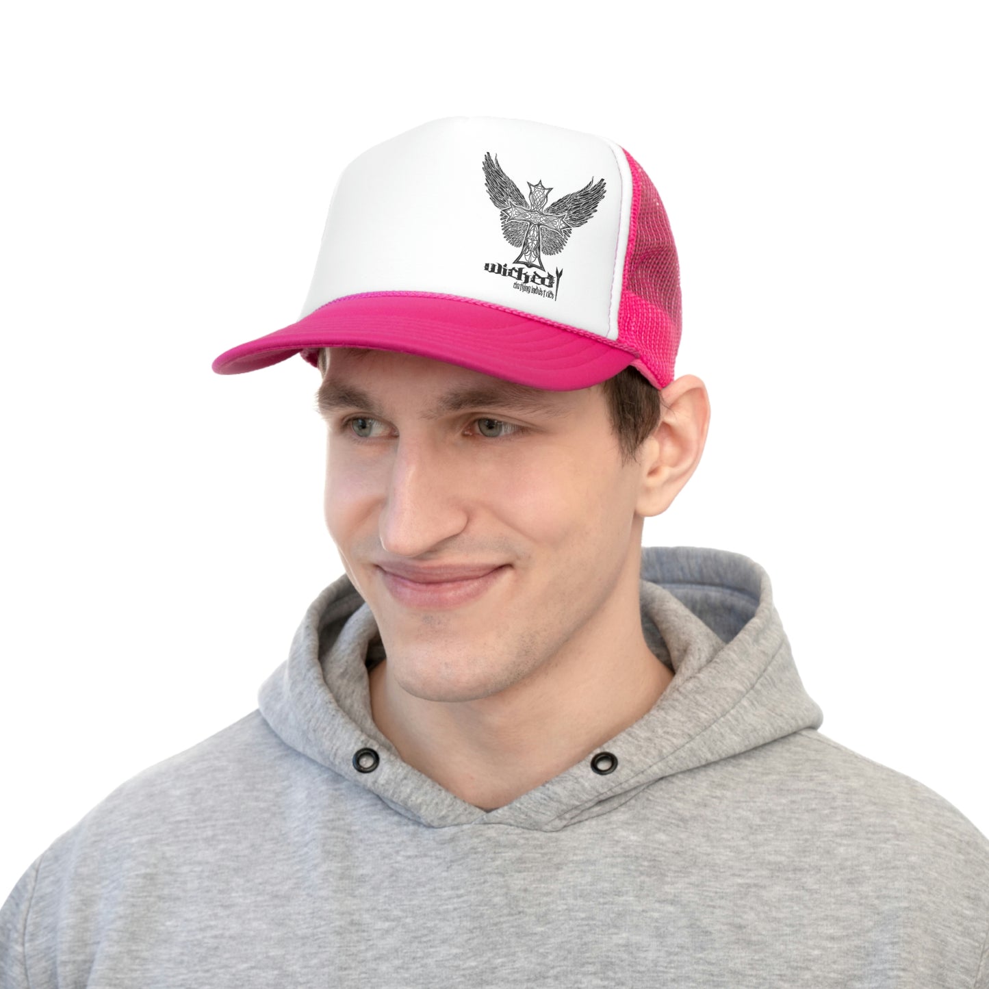 Celtic Cross Black Trucker Hat