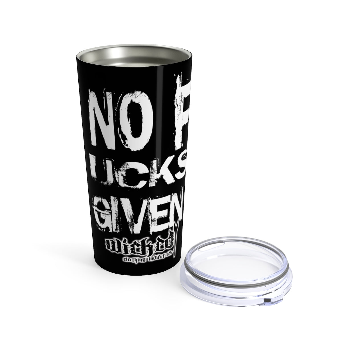 No Fucks Given/White/Tumbler 20oz