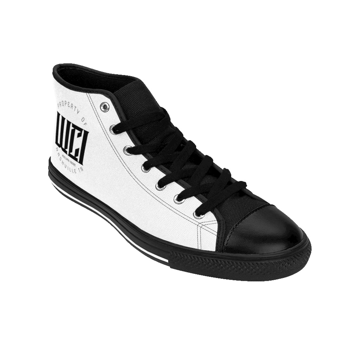 WCI/White/White/Men's High-top Sneakers