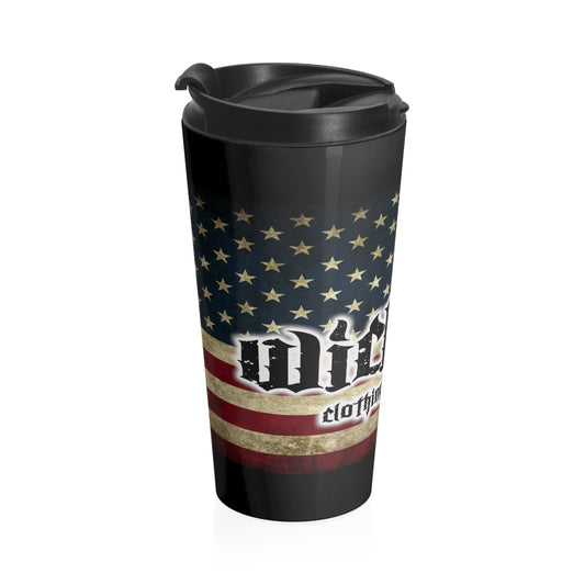 Old School /Flag/Stainless Steel Travel Mug