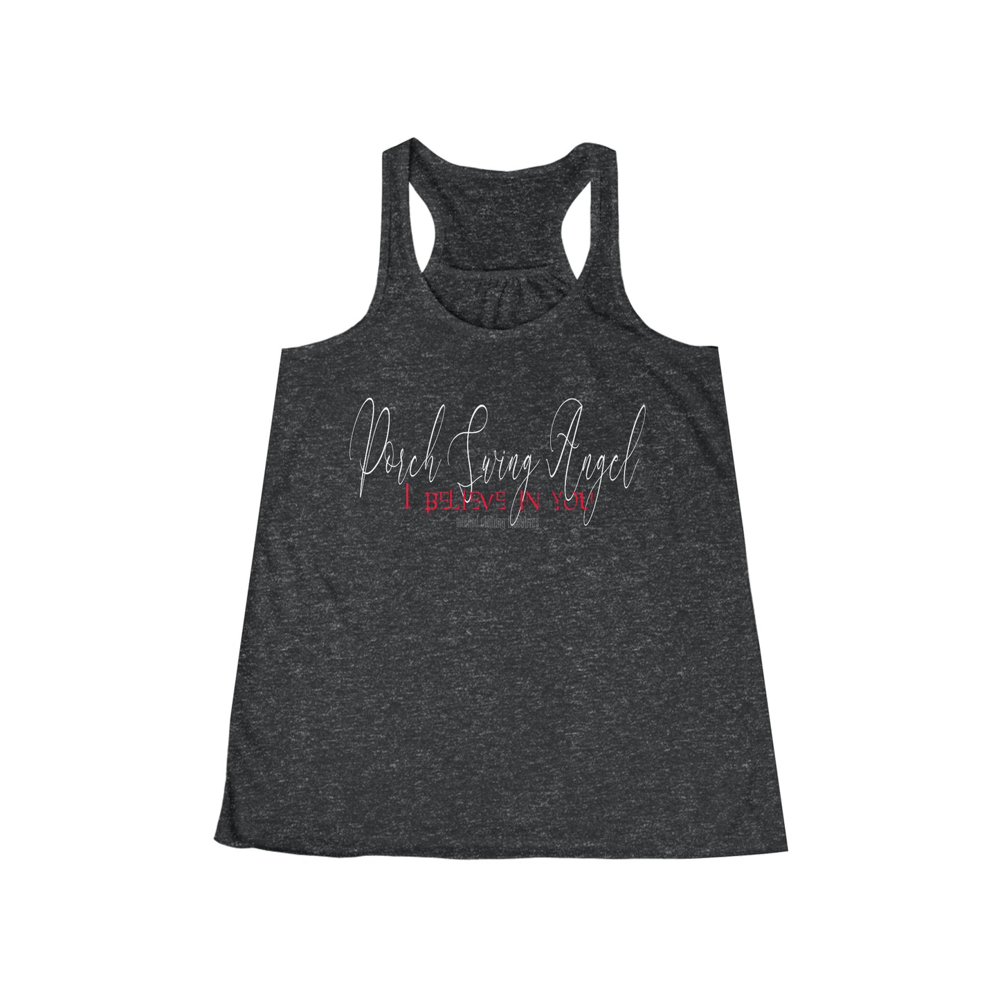 Porch Swing Angel E.L. Flowy Racerback Tank Top