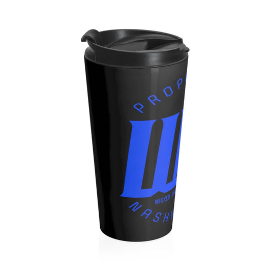WCI/ Royal Blue N Black/Stainless Steel Travel Mug