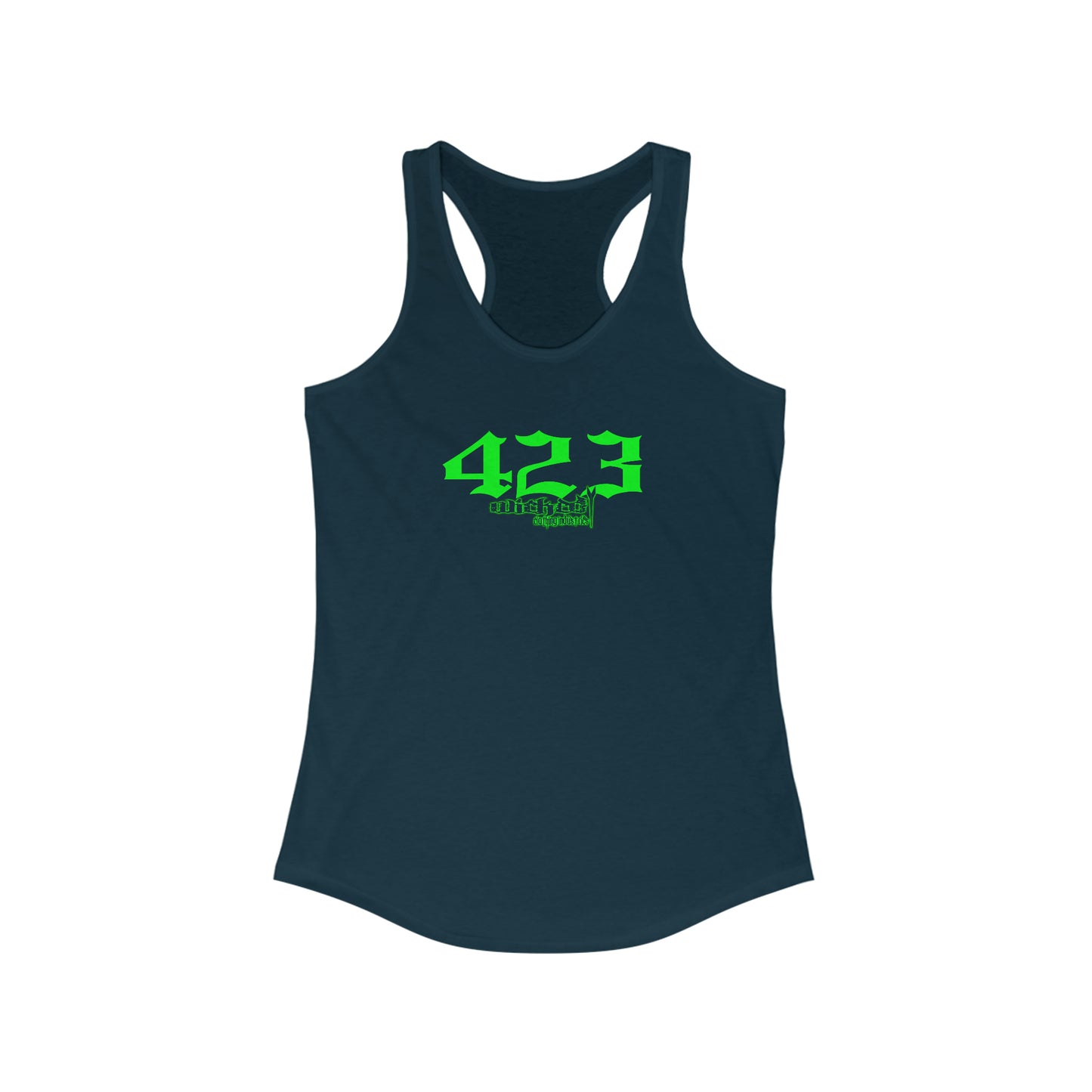 423/Neon Green Racerback Tank Top