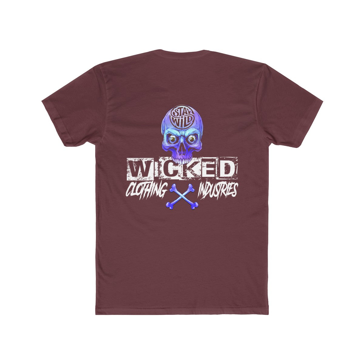 Stay Wild/Light Blue /Men's Crew Tee