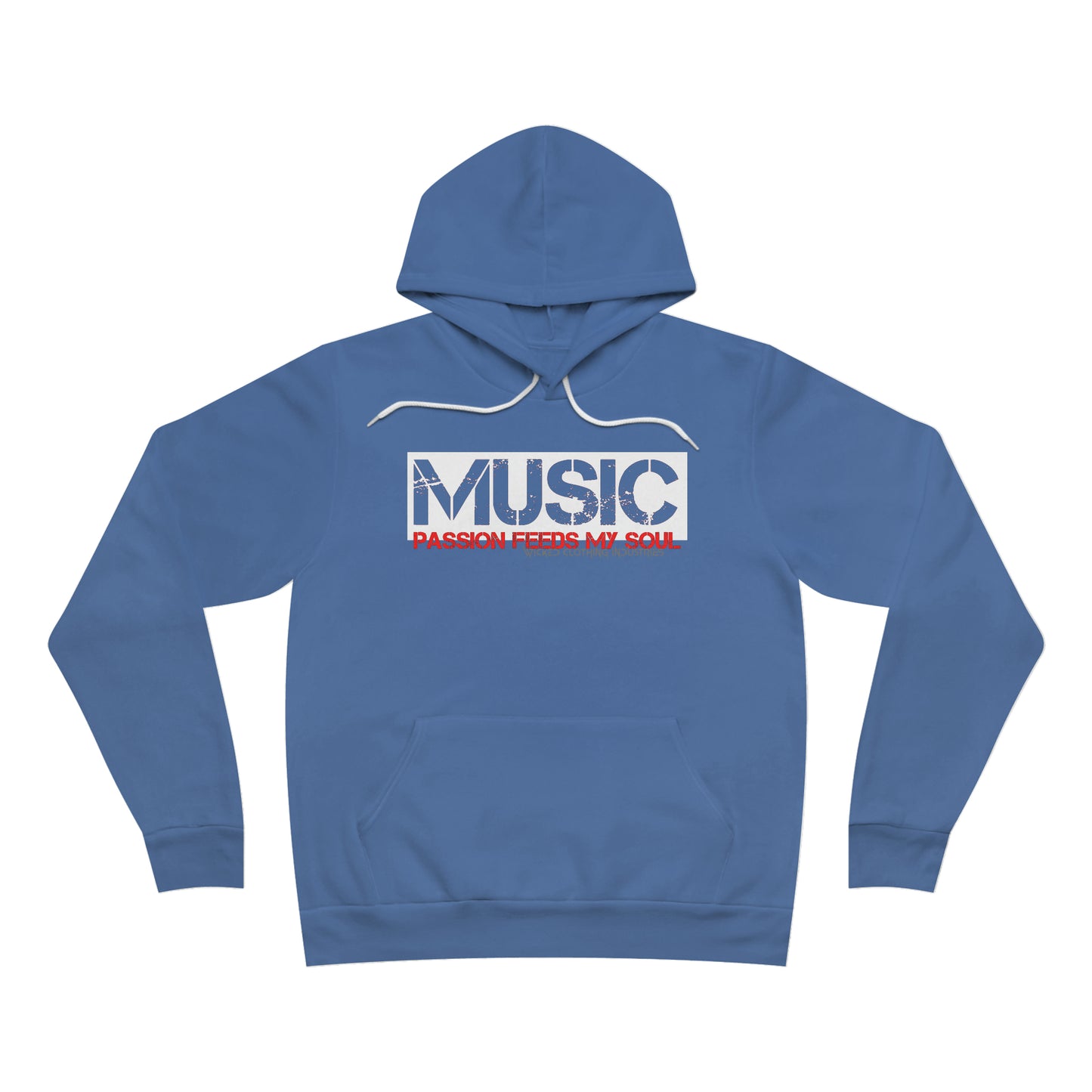 Music Passion Feeds My Soul Fleece Pullover Hoodie