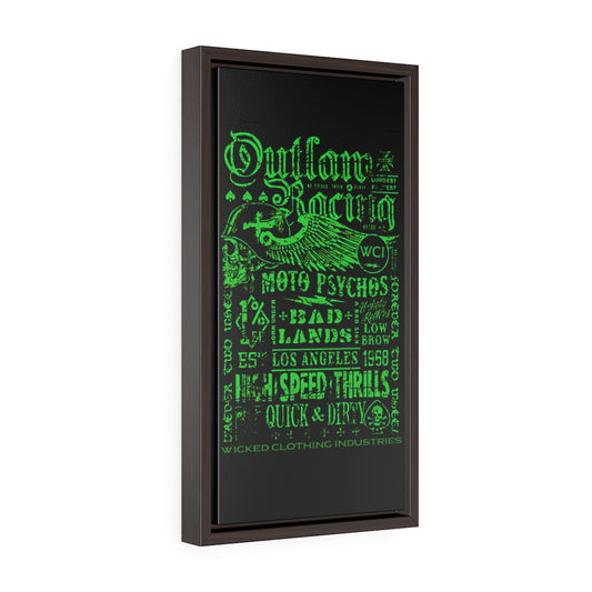 Outlaw Racing/Vertical Framed Wrap Canvas