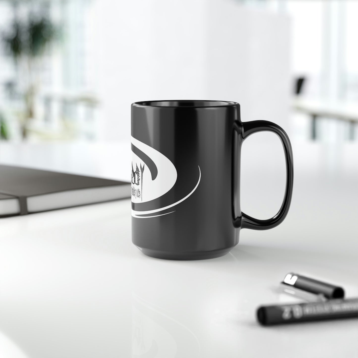 Hurricane White /Black Mug, 15oz