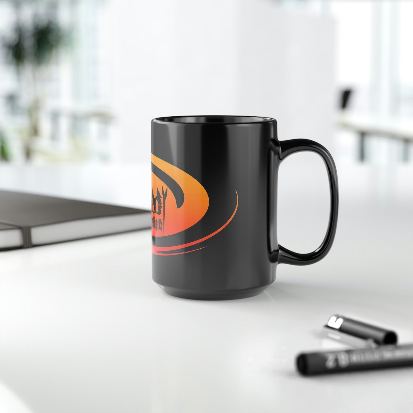 Hurricane Sunset/Black Mug, 15oz