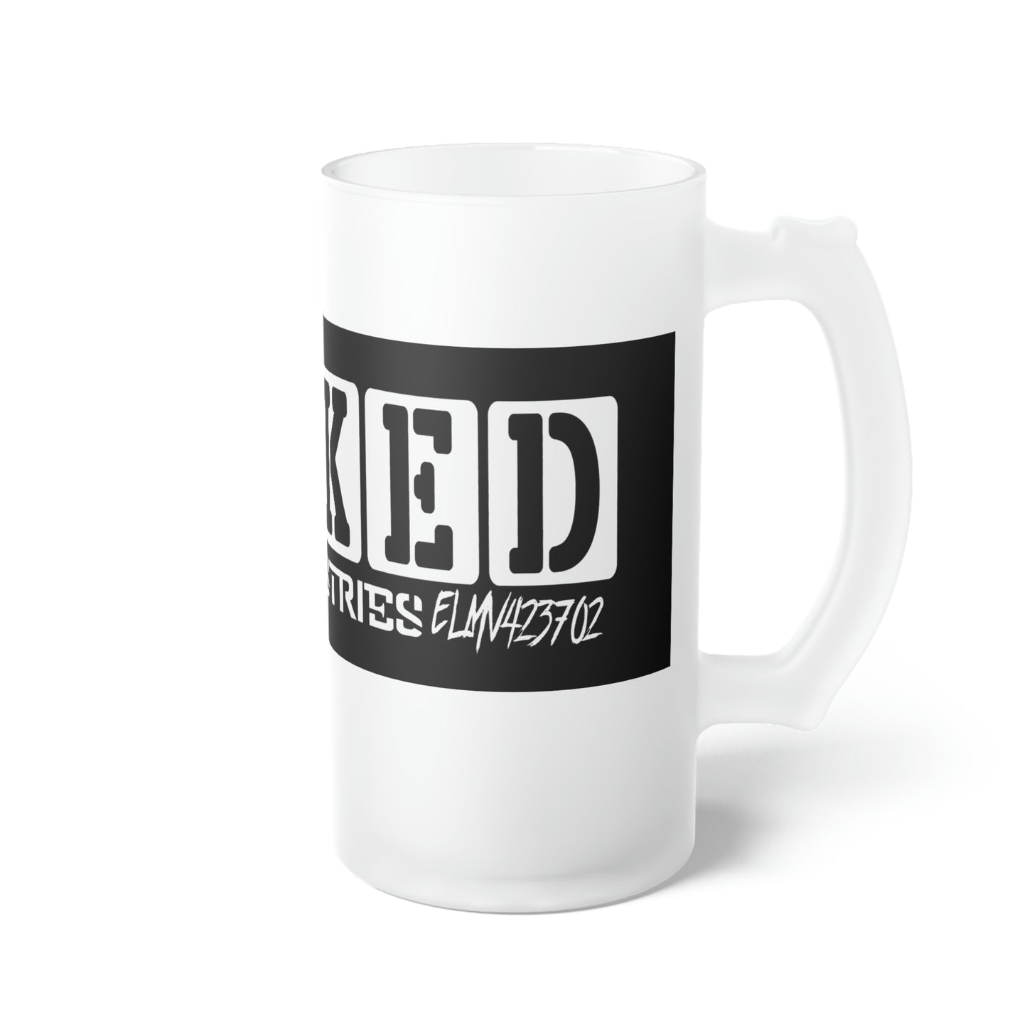 Wicked ELMV423702 Frosted Glass Beer Mug