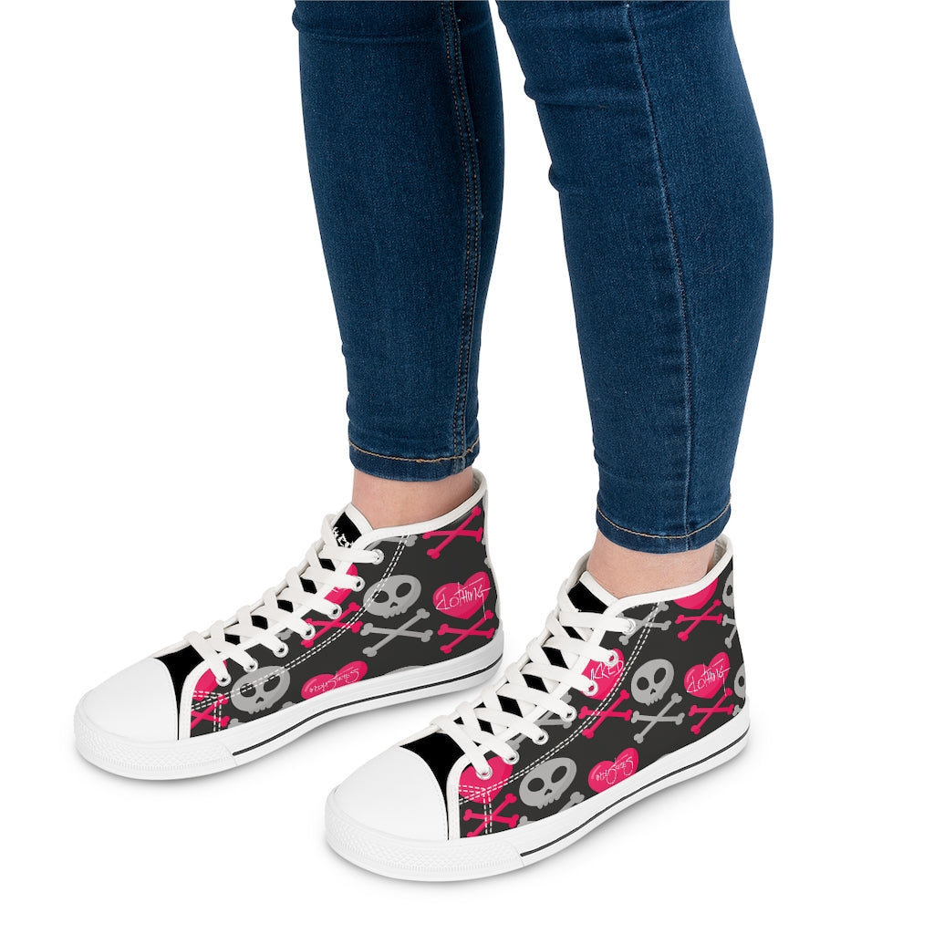 Love /skulls High Top Sneakers